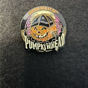 Boston Scally Co. Pumpkinhead Pin - Black and Gold